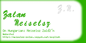 zalan meiselsz business card